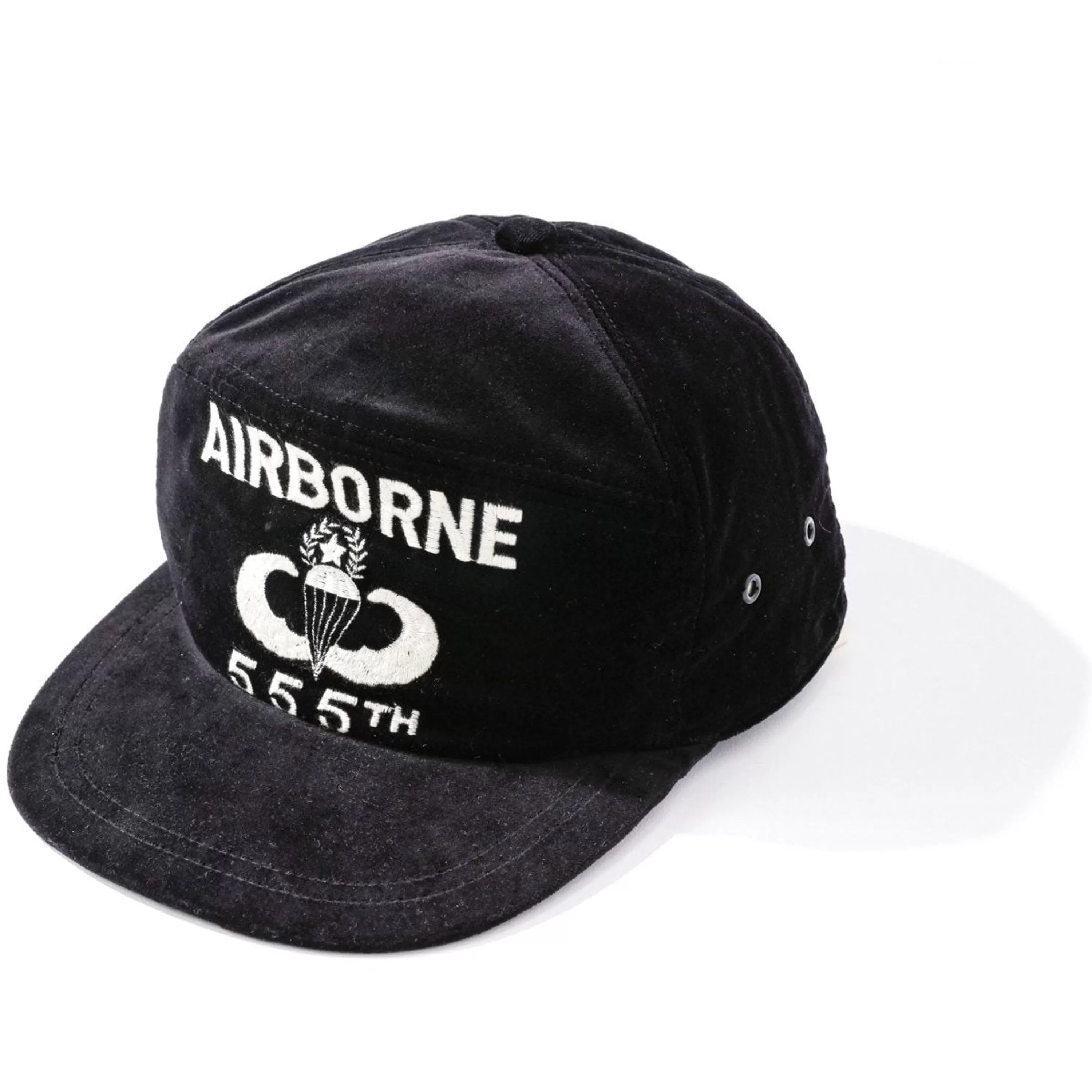 The Real McCoy's Velvet Souvenir Cap / Airborne Black Flash Sale