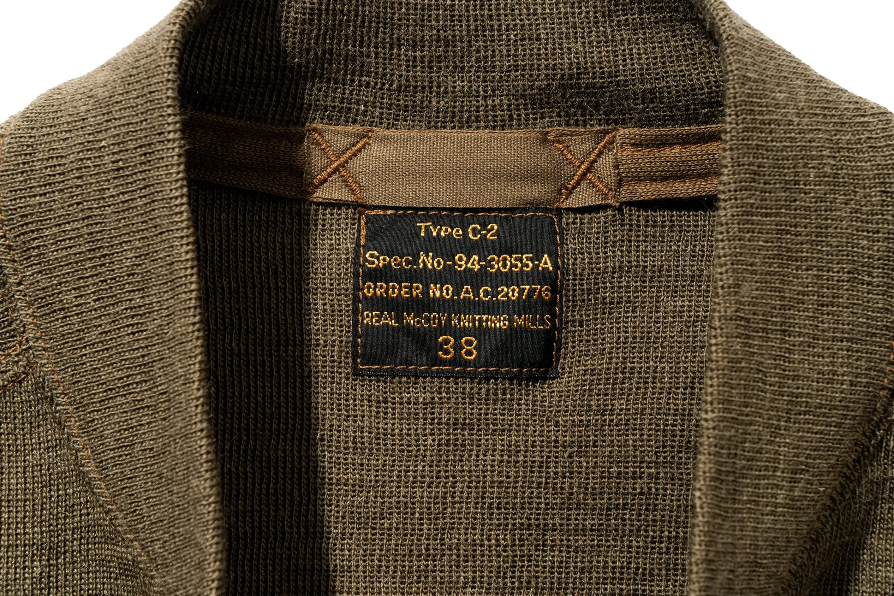The Real McCoy's Vest,Flying Winter, Type C-2 160 Olive Store