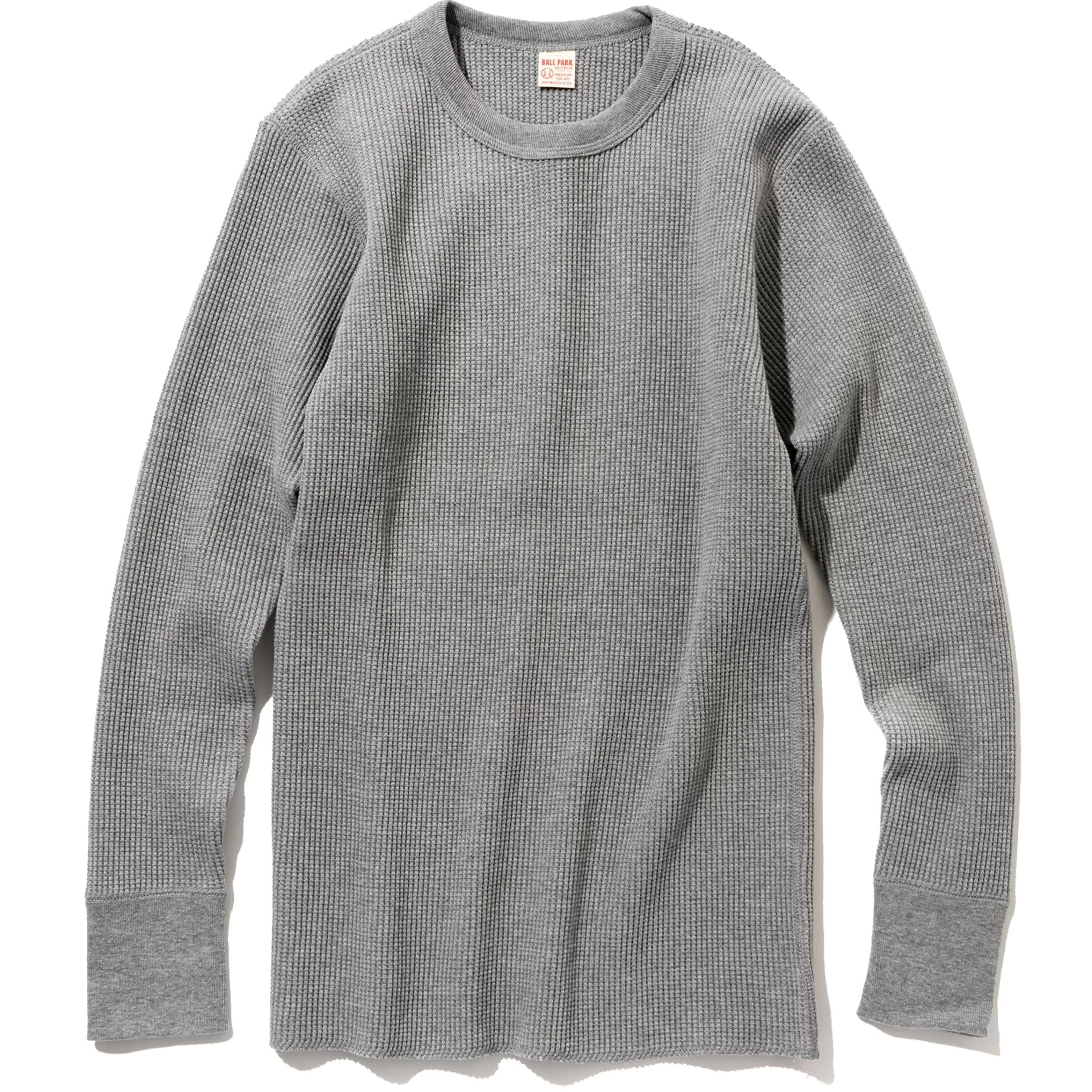 Joe McCoy Waffle Thermal Shirts Long Sleeve 020 Grey Store