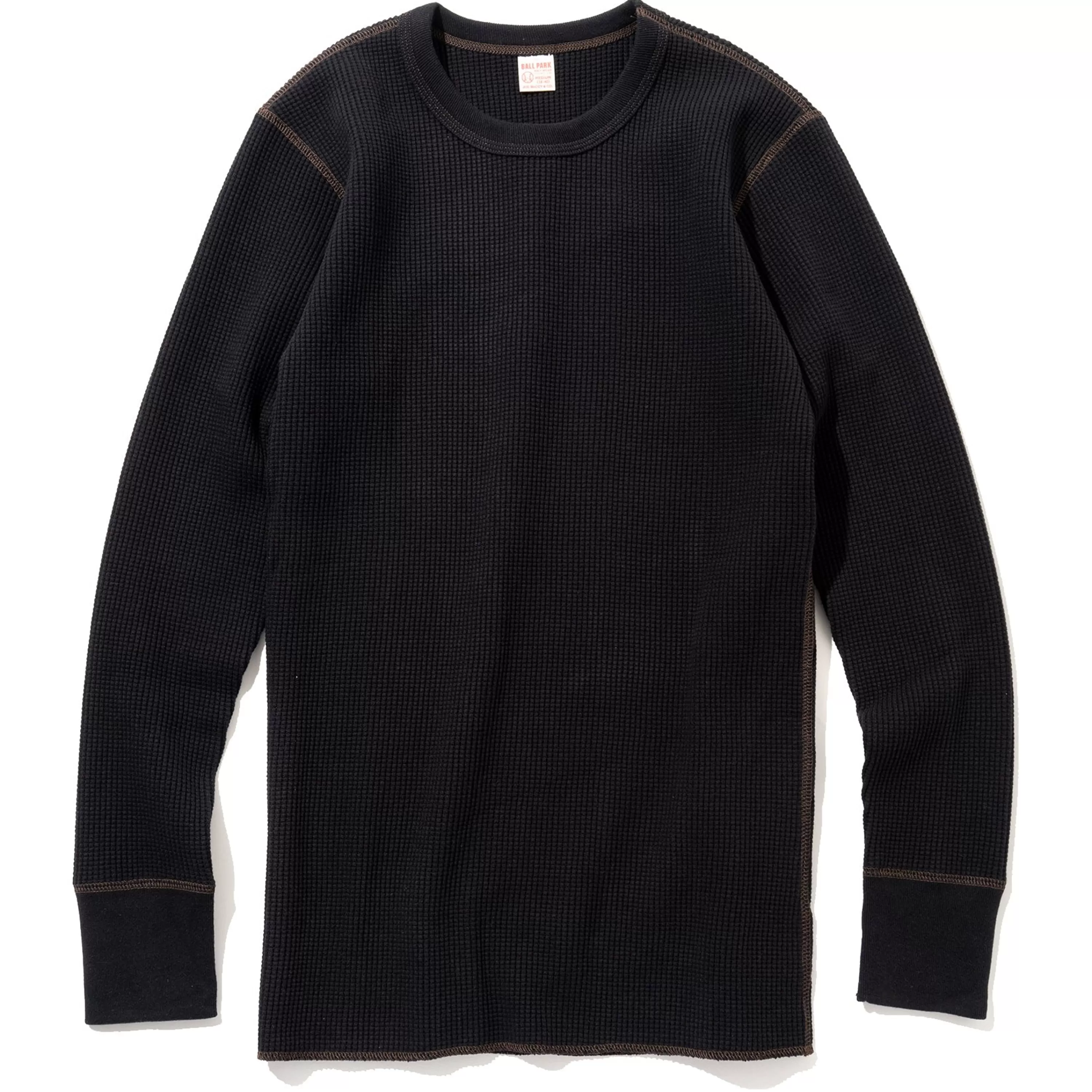 Joe McCoy Waffle Thermal Shirts Long Sleeve 030 Black Online