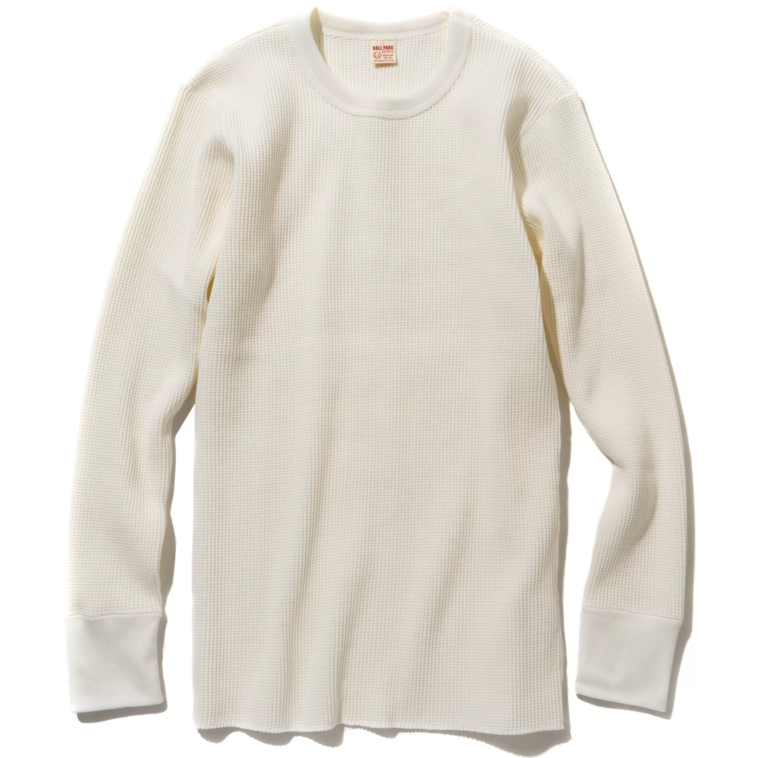 Joe McCoy Waffle Thermal Shirts Long Sleeve 010 White Outlet