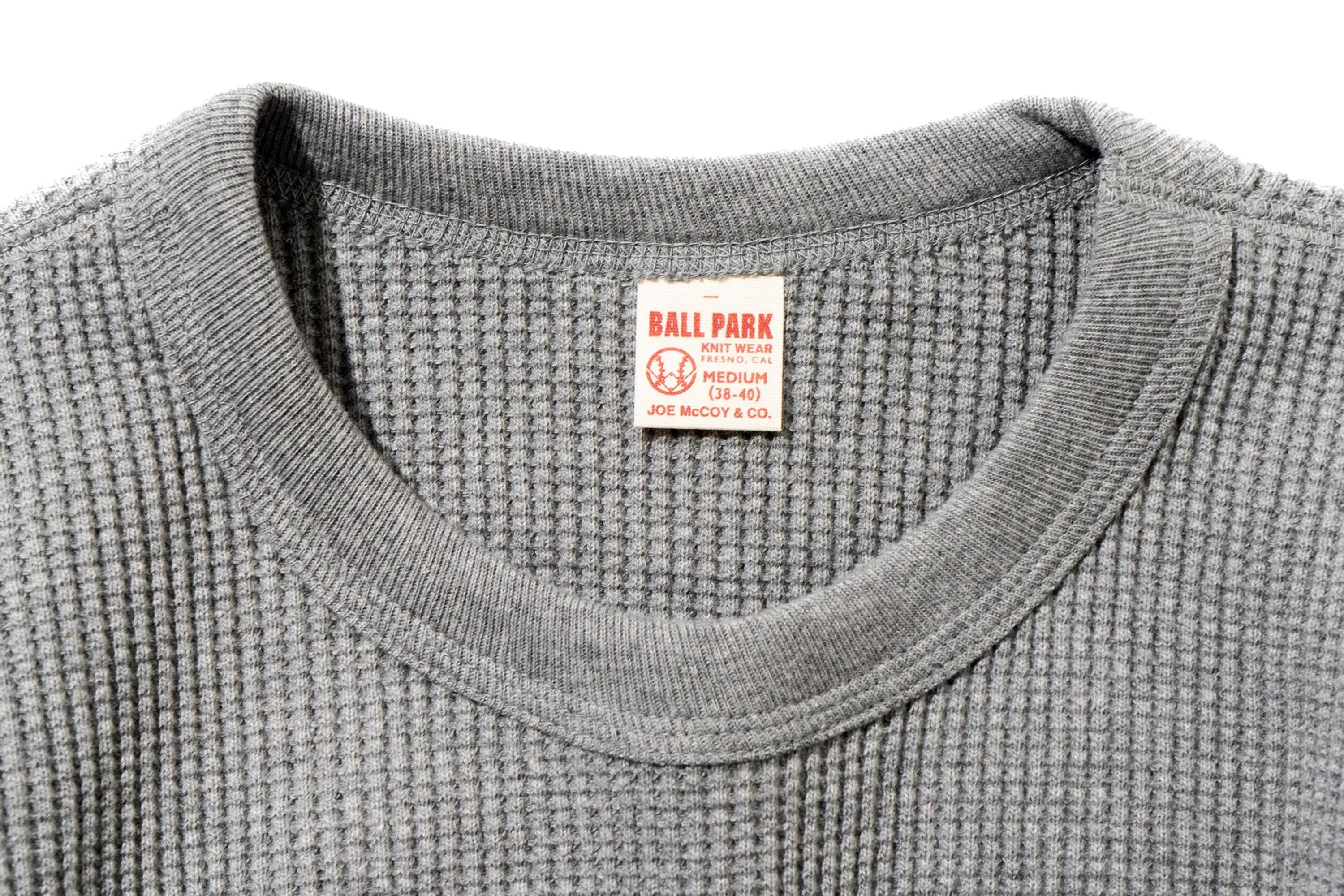 Joe McCoy Waffle Thermal Shirts Long Sleeve 020 Grey Store