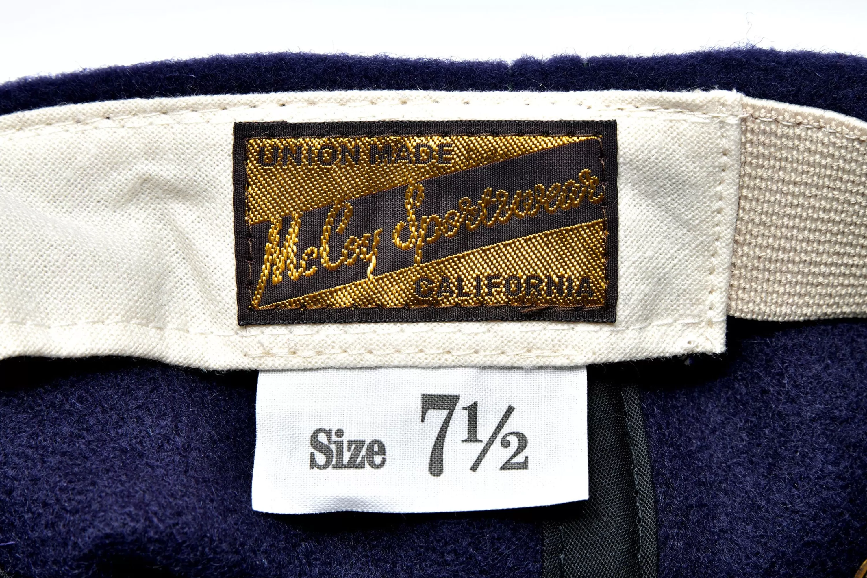 Joe McCoy Wool Baseball Cap 140 Navy Discount