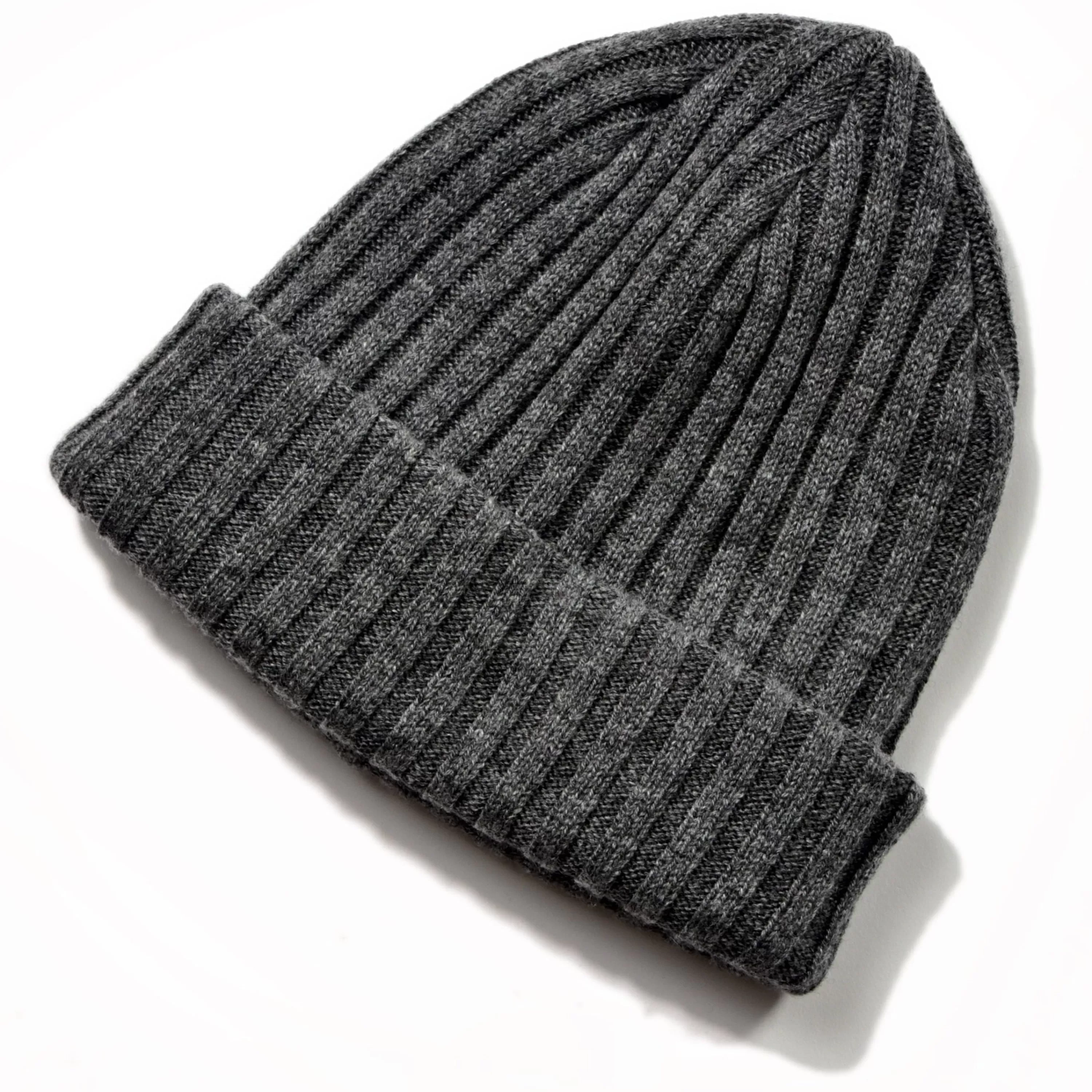 Joe McCoy Wool Cashmere Knit Cap Snow Gray Clearance