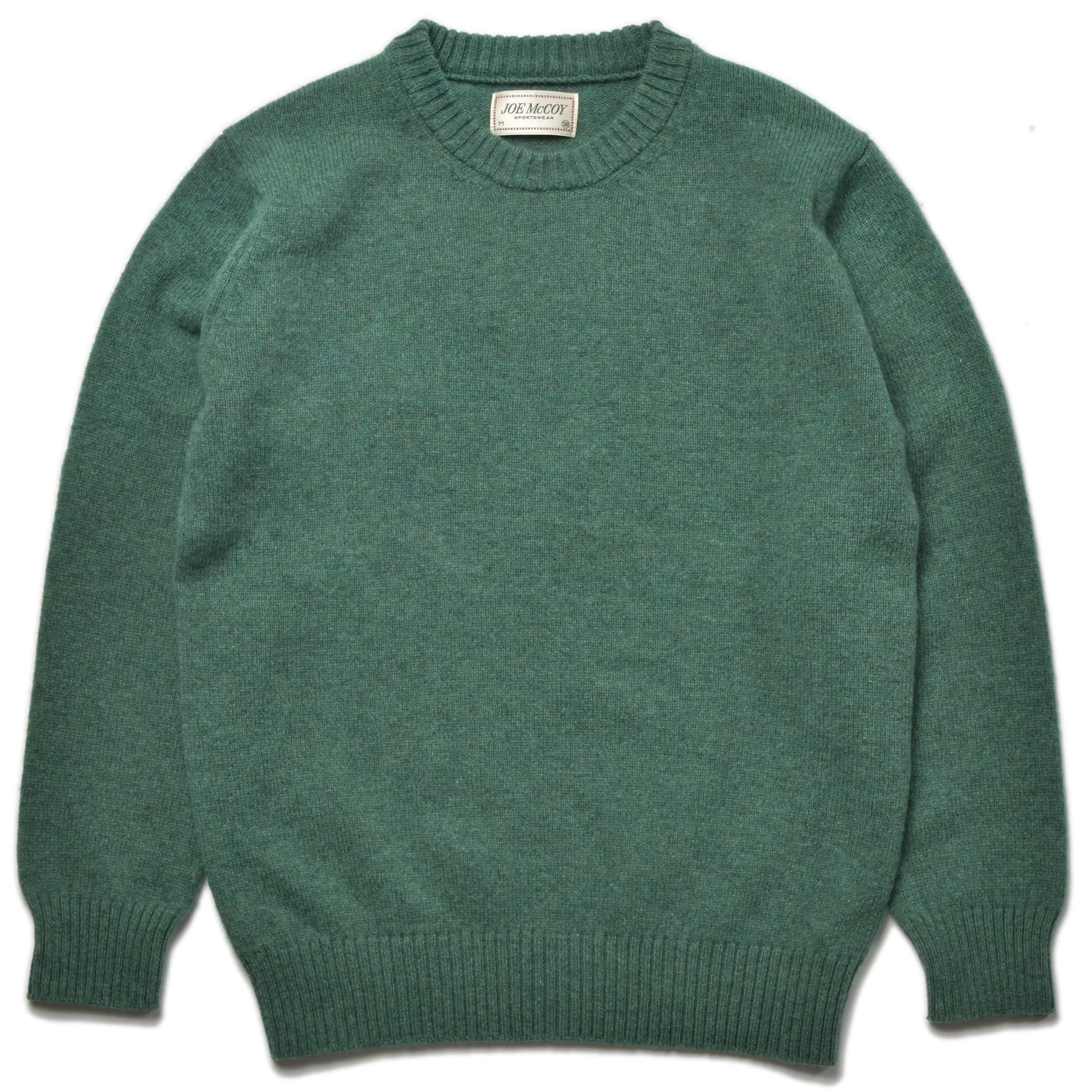 Joe McCoy Wool Crew Neck Sweater K.Green Outlet