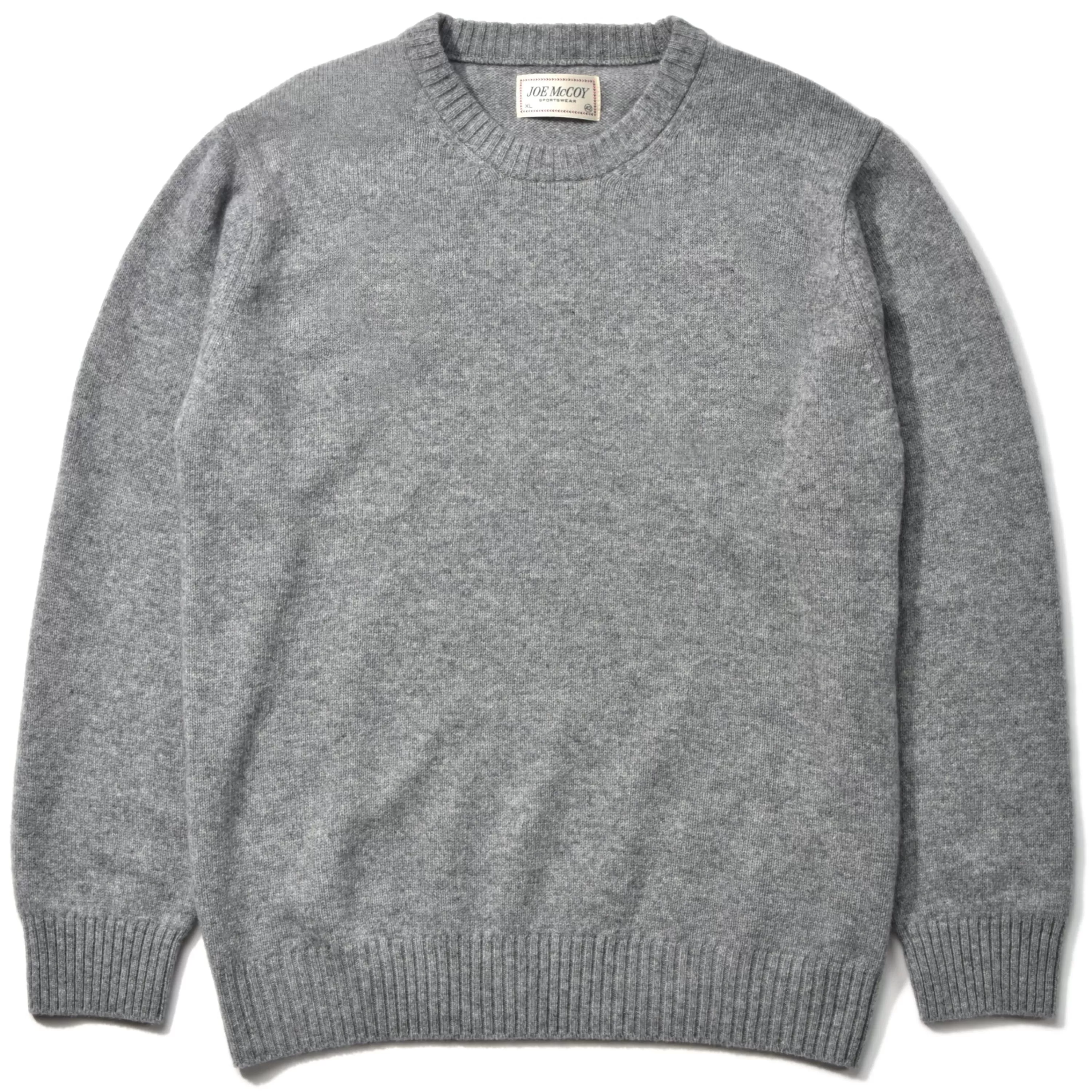 Joe McCoy Wool Crewneck Sweater 020 Gray Cheap
