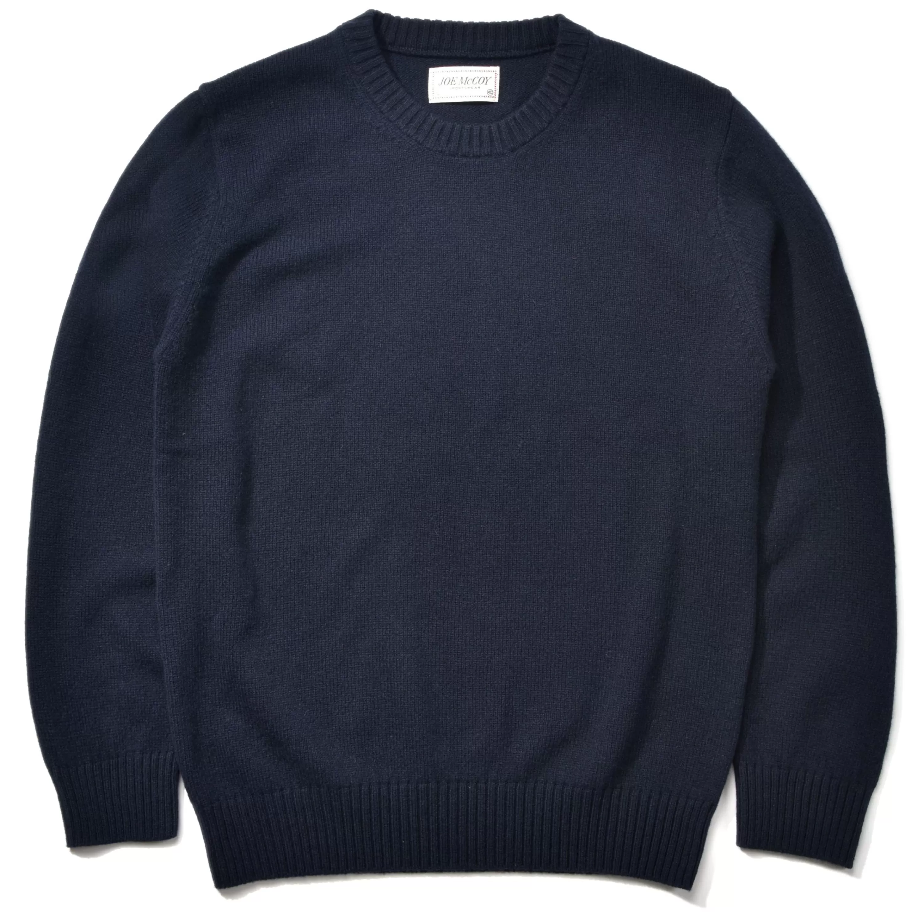 Joe McCoy Wool Crewneck Sweater 140 Navy Flash Sale